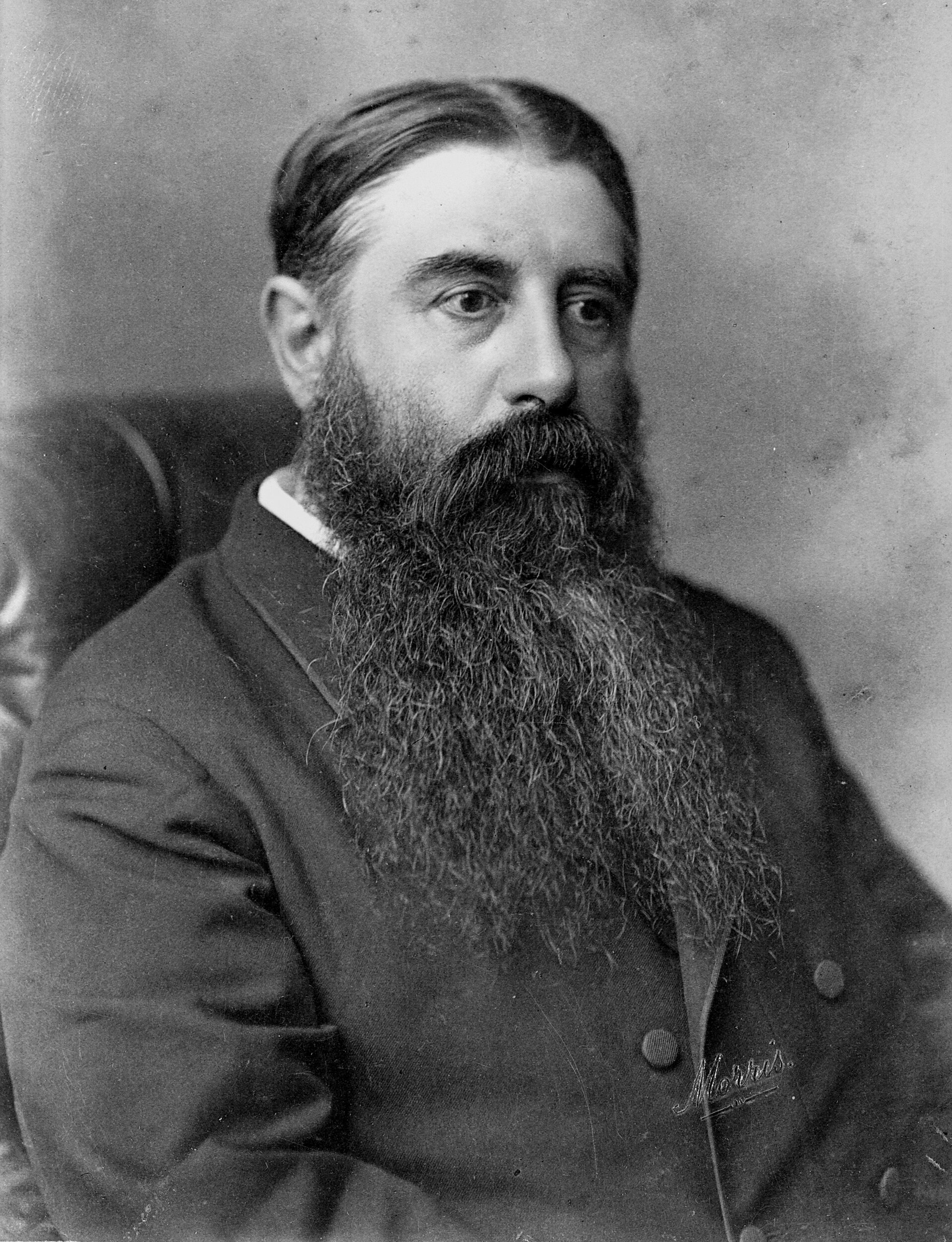Portrait photograph of Sir Julius Vogel in the 1870s